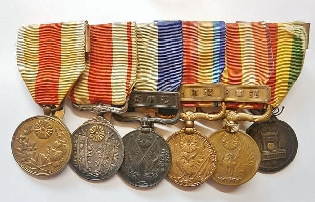 Medal bar with 1910 Korea Annexation Medal.jpg