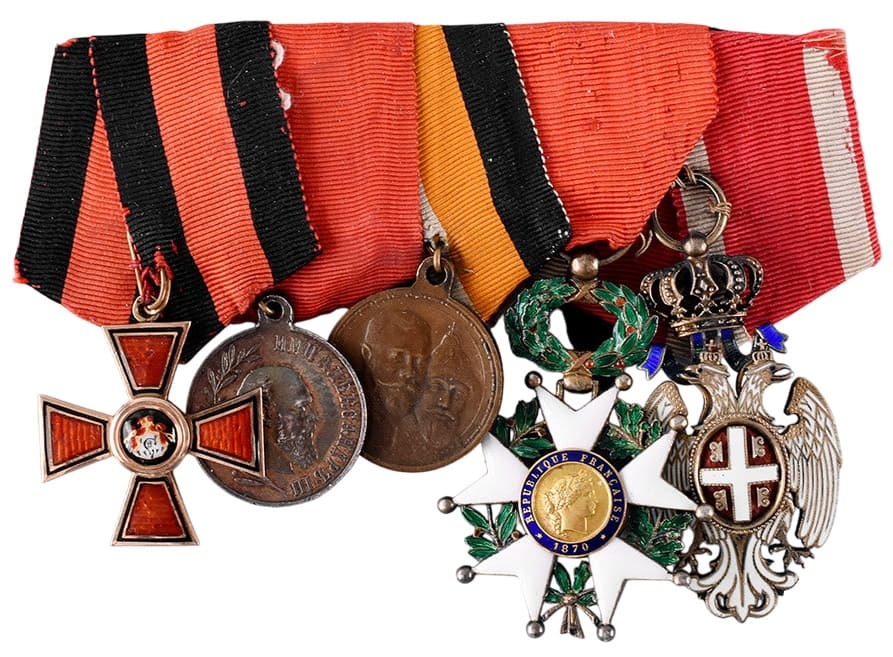 Medal bar with Saint Vladimir order.jpg