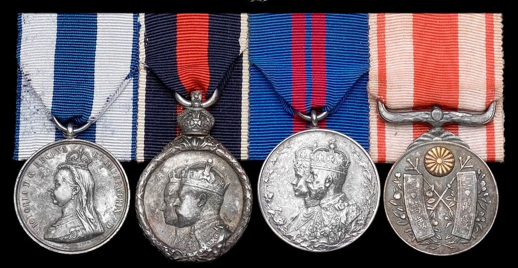 Medal bar with Taisho Enthronement medal attributed to Sir Conyngham Greene.jpg