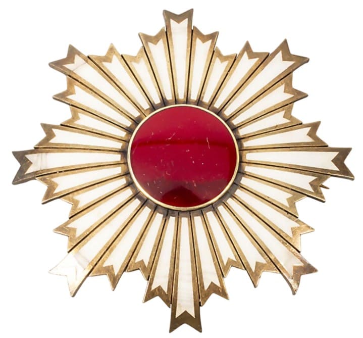 Meiji era Rising Sun order breast star converted into a brooch.jpeg