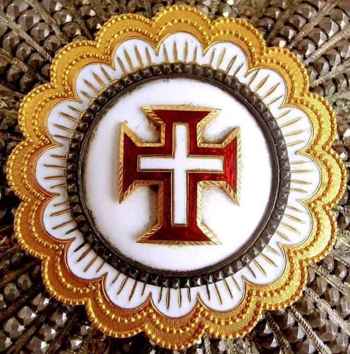 Military Order of Christ breast star made by Gustave Wolfers,  Brussels.jpg