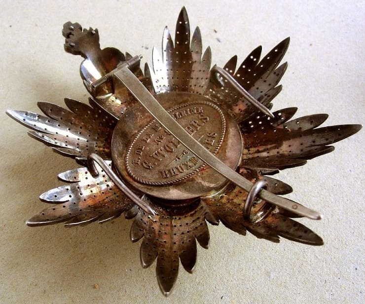 Military Order  of Christ breast star made by Gustave Wolfers, Brussels.jpg