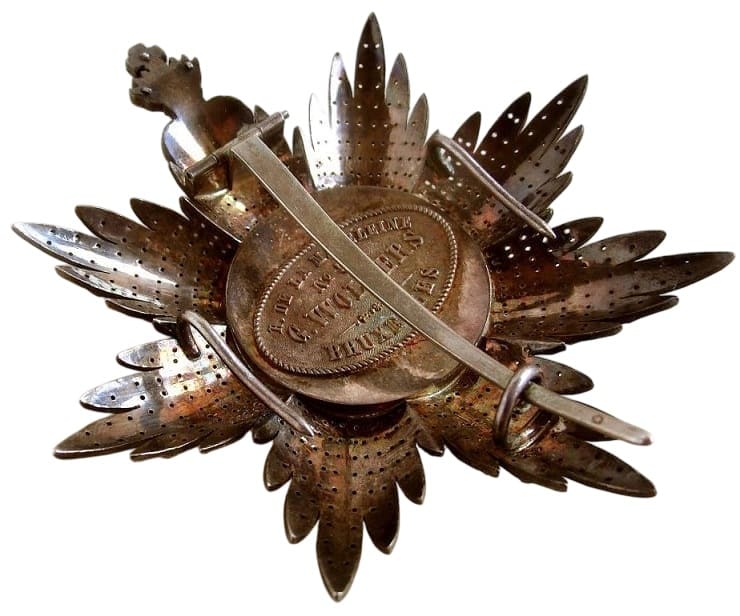 Military Order  of Christ breast star made by Gustave Wolfers, Brussels.jpg