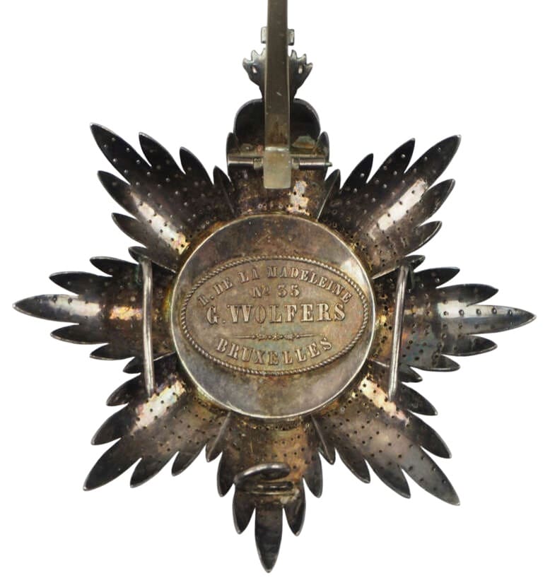 Military Order of Christ breast  star made by Gustave Wolfers, Brussels.jpg