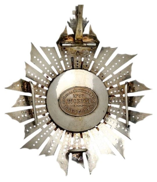 Military Order of Christ breast star  made by Gustave Wolfers, Brussels.jpg