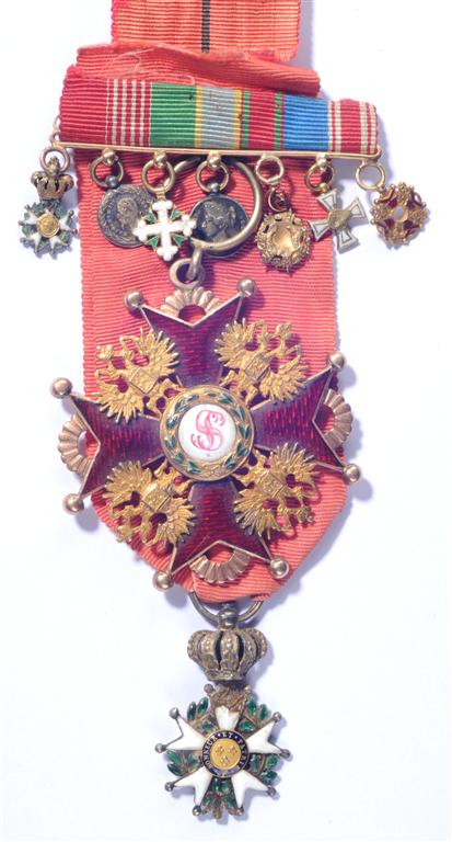 Miniature Group  with Imperial  Russian Order.jpg