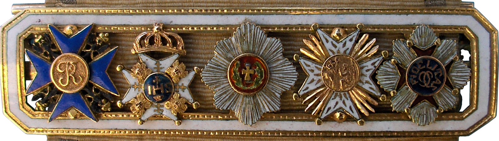 Miniature Medal Bar of  Grand Duke Karl Ludwig Friedrich von Baden.jpg