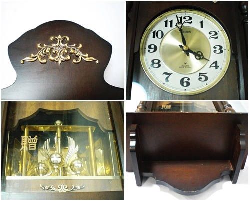 Mure Town Injured Soldiers Association Gift Wall  Clock 牟礼町傷痍軍人会贈柱時計.jpg