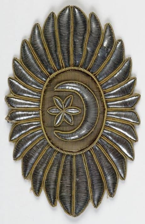 Nelson's Embroidered Breast Star  of the Imperial Ottoman Order of the Crescent.jpg