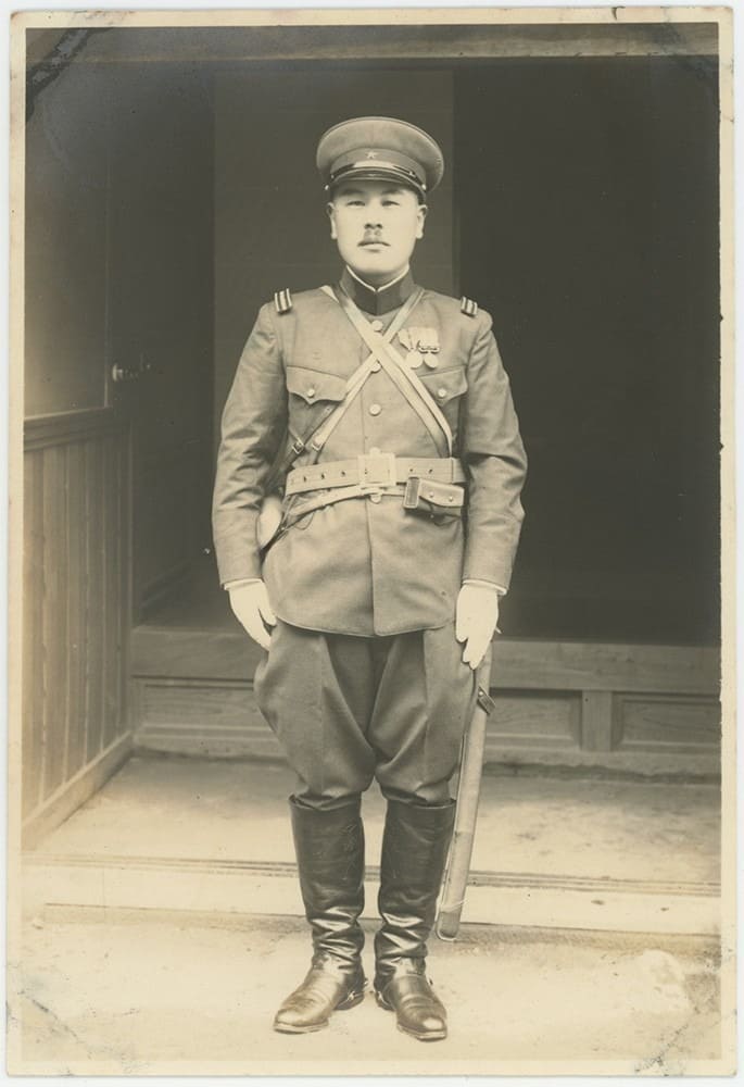 Officer with Sword and Medals c.1930's.jpeg