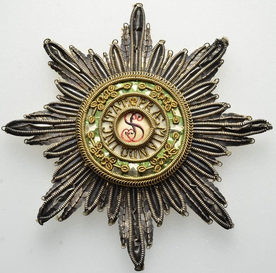 Officially issued Kapitul embroidered breast star of Saint Stanislaus order.jpg