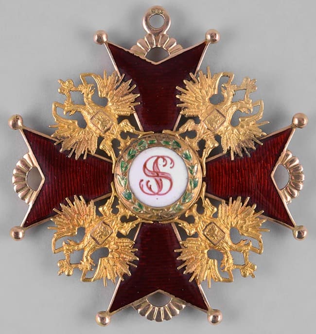 Орден Святого Станислава 1-й степени клеймо IK.jpg