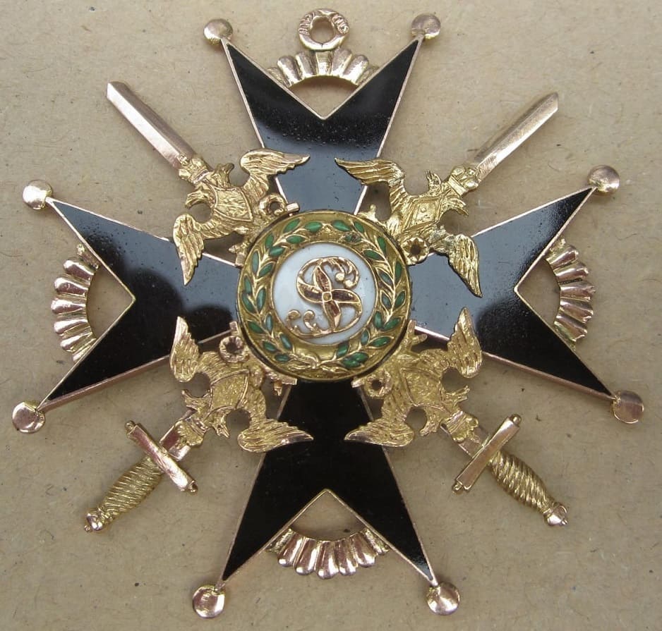 Орден Святого Станислава 1-й  степени с мечами ПВ.jpg