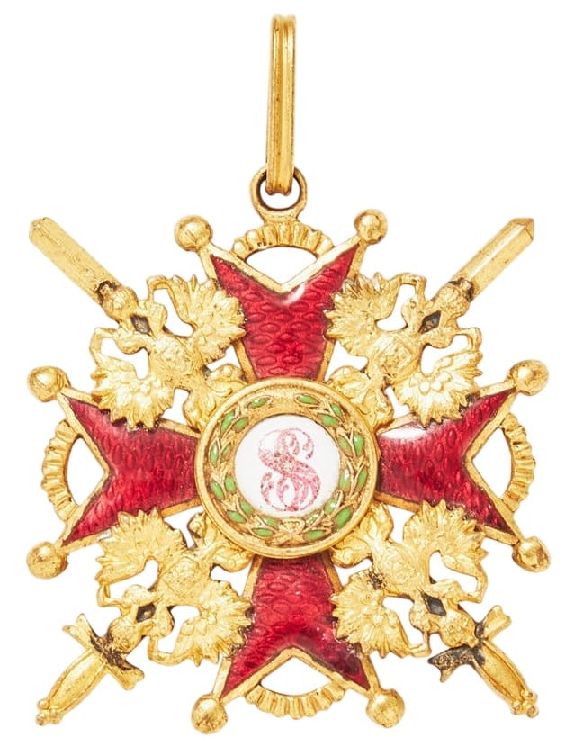 Орден Святого Станислава 3-й степени с мечами бронза Эдуард.jpg