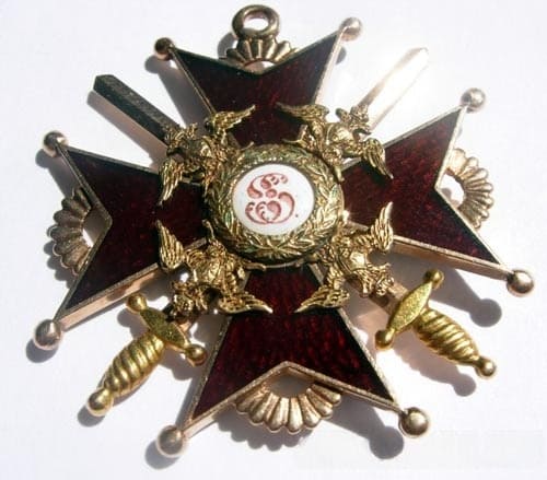 Орден Святого  Станислава 3-й степени с мечами чёрной эмали.jpg