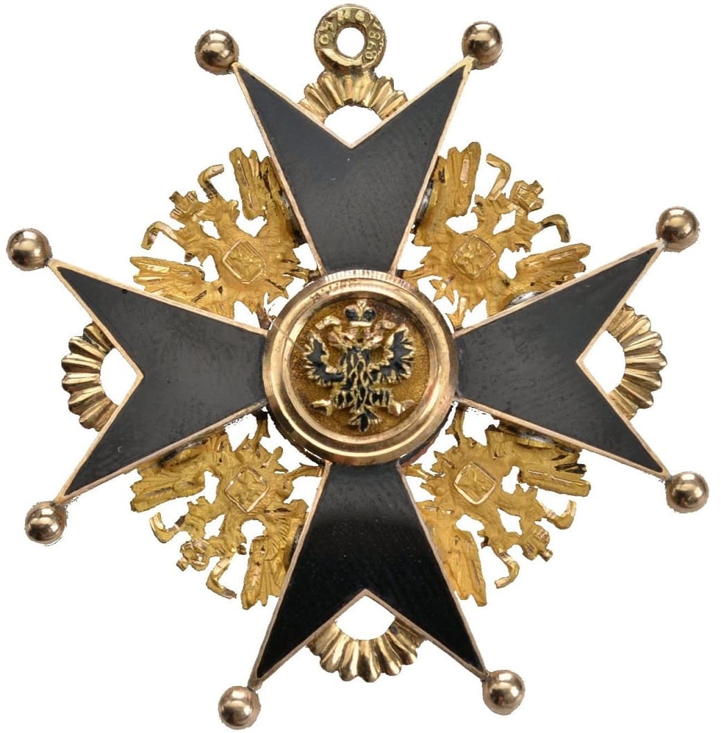 Орден  Святого Станислава мастерской Ивана Осипова с поддельными медальонами для нехристиан.jpg