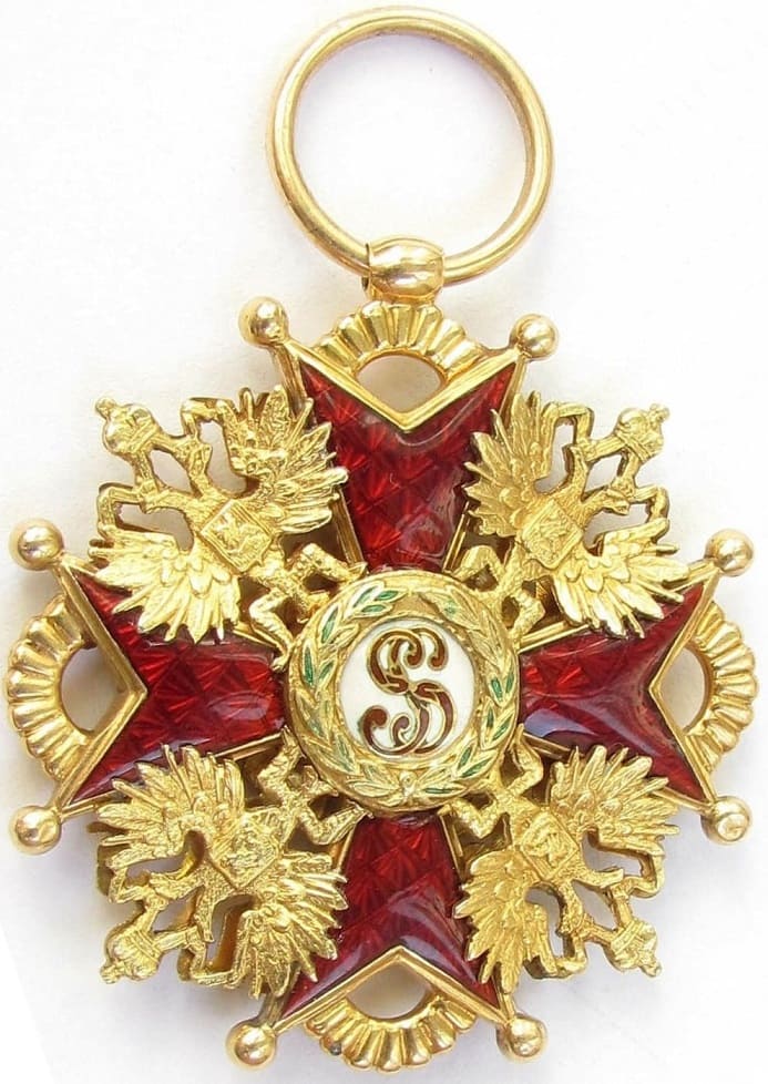 Орден Святого Станислава  в золоте французского производства.jpg