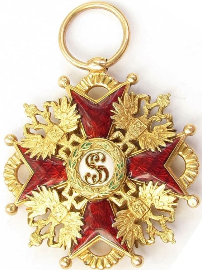 Орден Святого Станислава в золоте французского производства.jpg