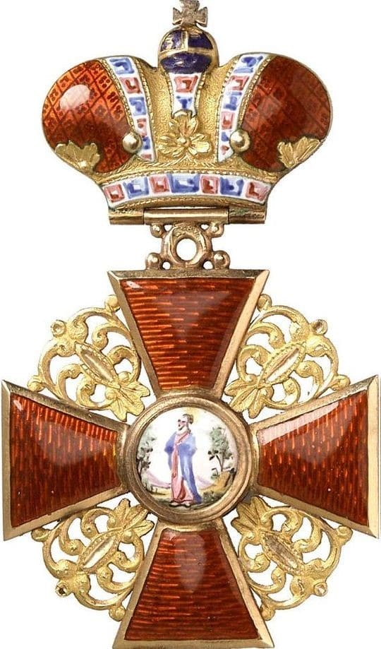 Орден Святой Анны 2-й степени с Императорской короной мастерской Панаша.jpg