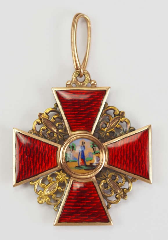 Орден  Святой  Анны 3-й  степени 1869 Юлиус Кейбель.jpg