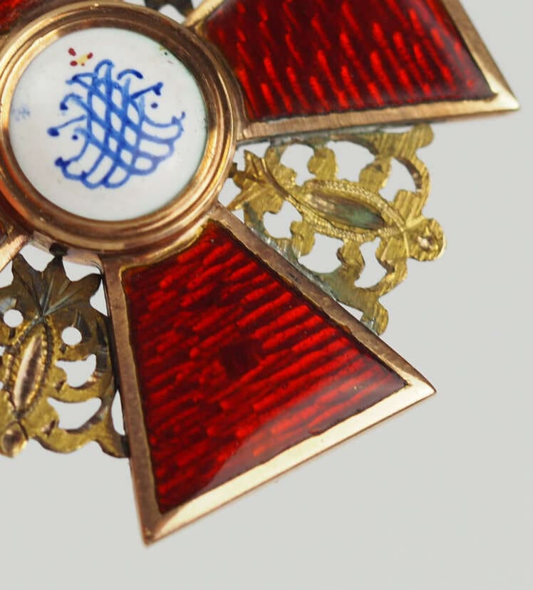 Орден  Святой  Анны 3-й   степени 1869 Юлиус Кейбель.jpg
