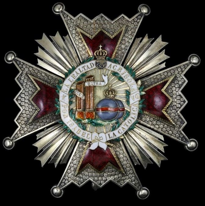 Order of Isabella the Catholic breast star made  by Halley 1855-1867.jpg