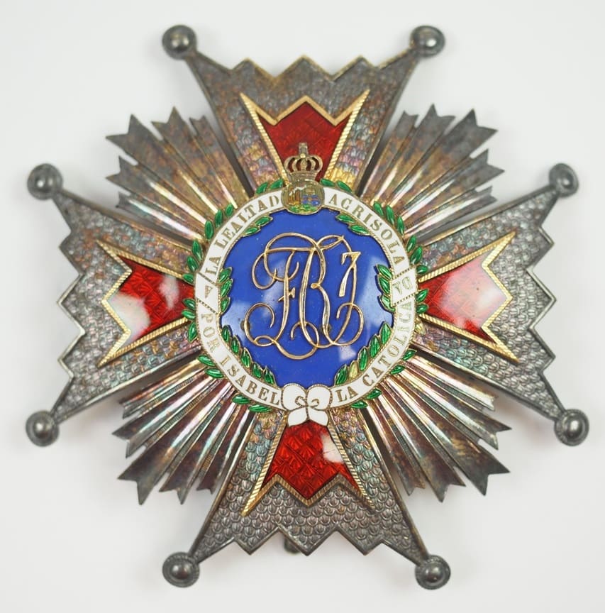Order of Isabella the Catholic breast star made  by Halley.jpg Order of Isabella the Catholic breast star made  by Halley.jpg