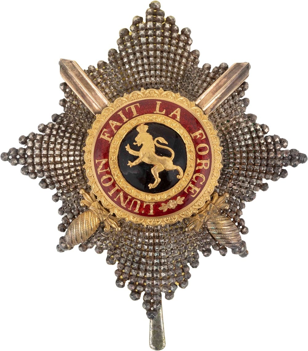 Order of Leopold  grand cross breast star with swords.jpg