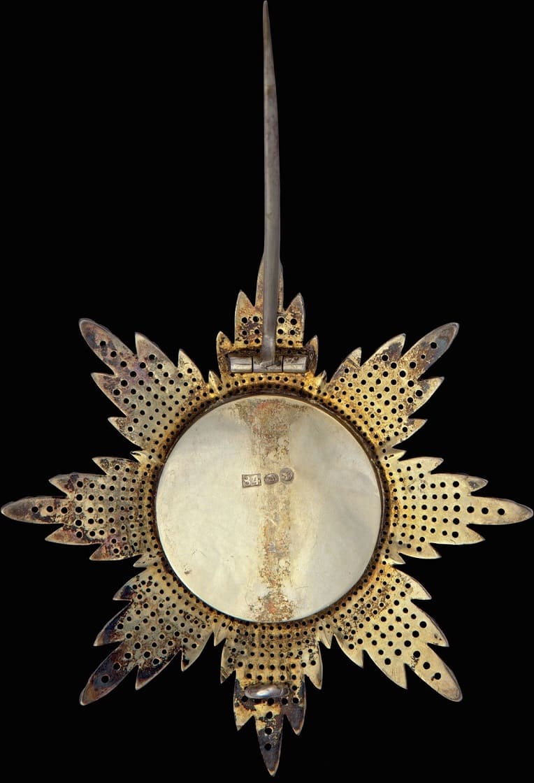 Order  of Lion and Sun breast star made by Frederick Adolf Golshtenius workshop.jpg