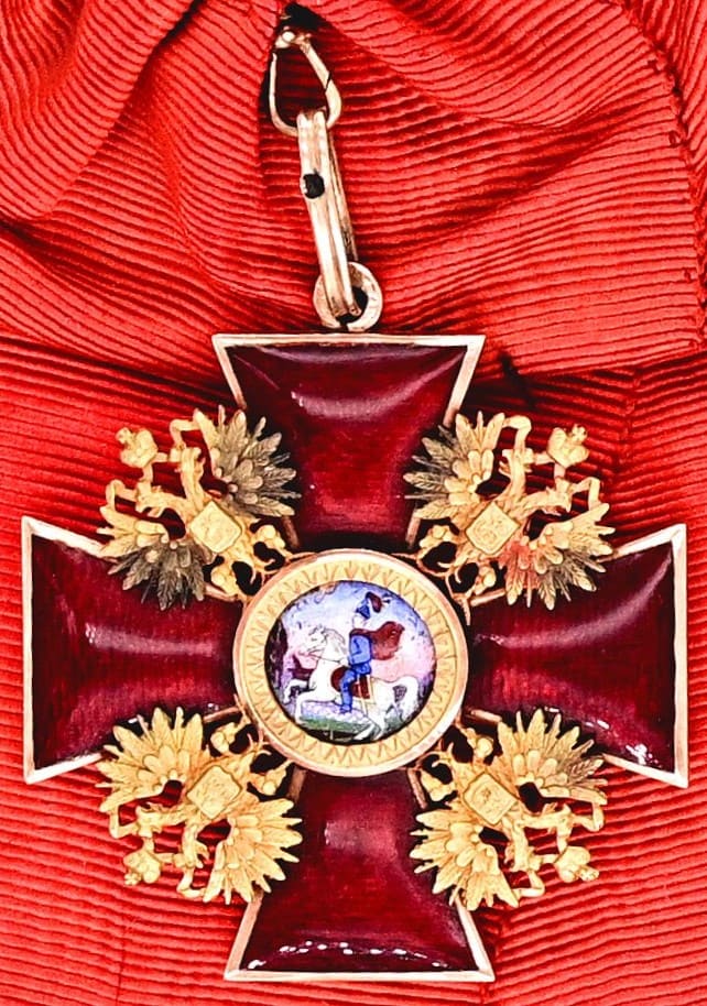 Order of Saint Alexander Nevsky awarded in 1915 to Admiral Eugène de Jonquières.jpg