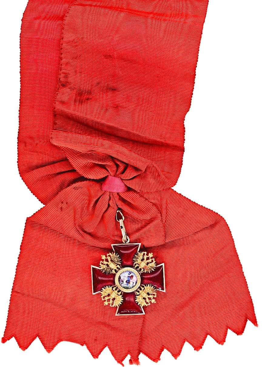 Order of Saint Alexander Nevsky awarded in 1915 to Admiral  Eugène de Jonquières.jpg