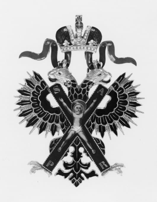 Order of Saint Andrew awarded in 1867 to Prince August, Duke of Dalarna.jpg