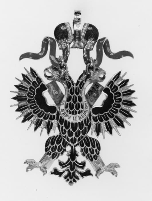 Order of  Saint Andrew awarded in 1867 to Prince August, Duke of Dalarna.jpg