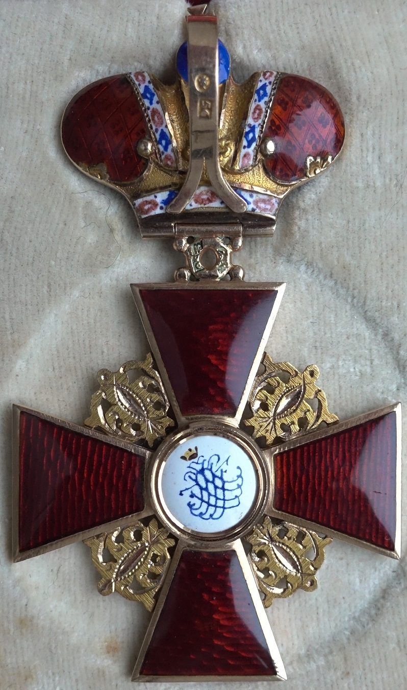 Order of Saint Anna 2nd  class with Imperial Crown made by made by Julius Keibel.jpg