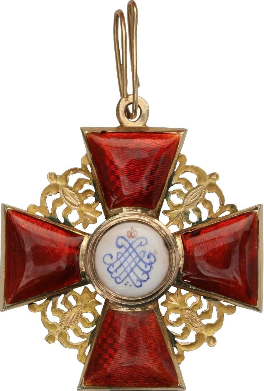 Order of Saint Anna 3rd class made by the Moscow workshop ИВ.jpg