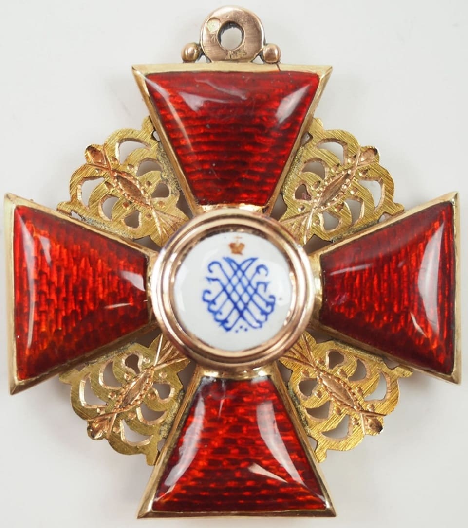 Order of Saint Anna 3rd class made by the  Moscow workshop  ИВ.jpg