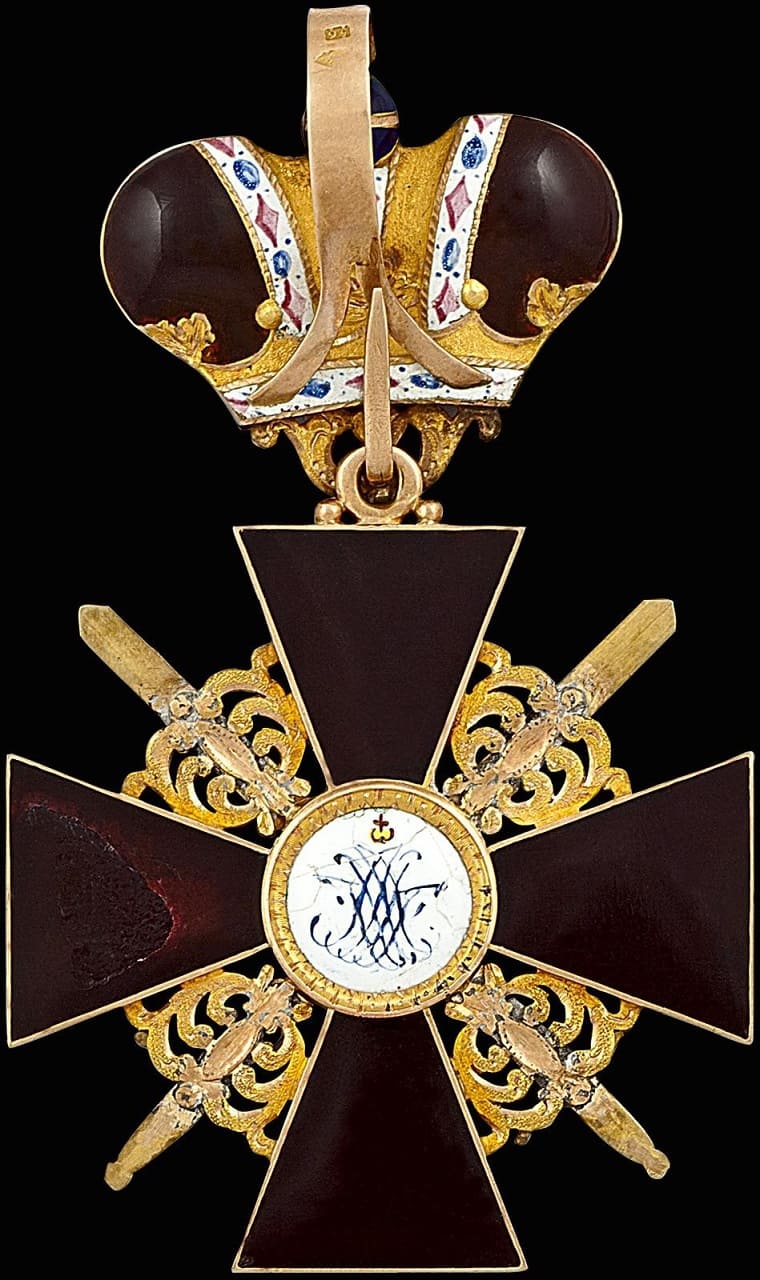 Order of Saint Anna with Imperial Crown made by Frederic Bjork workshop.jpg