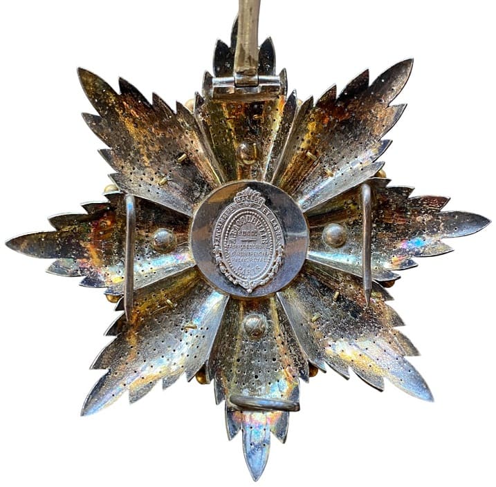 Order of Saint Charles breast star made  by Albert Bacqueville, Paris.jpg