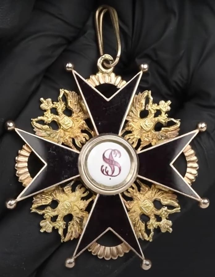 Order  of Saint Stanislaus 1st class made by St. Petersburg workshop IM.jpg
