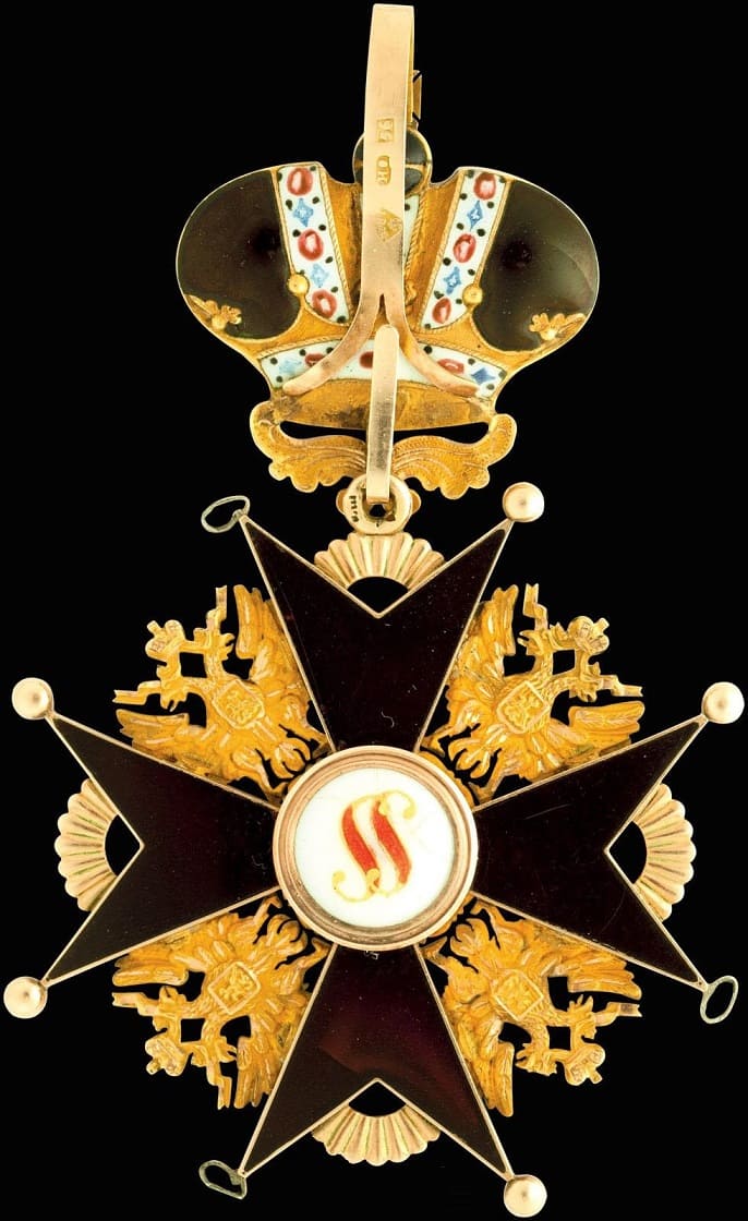 Order of Saint  Stanislaus with Imperial Crown made by Ivan  Osipov И.О.jpg