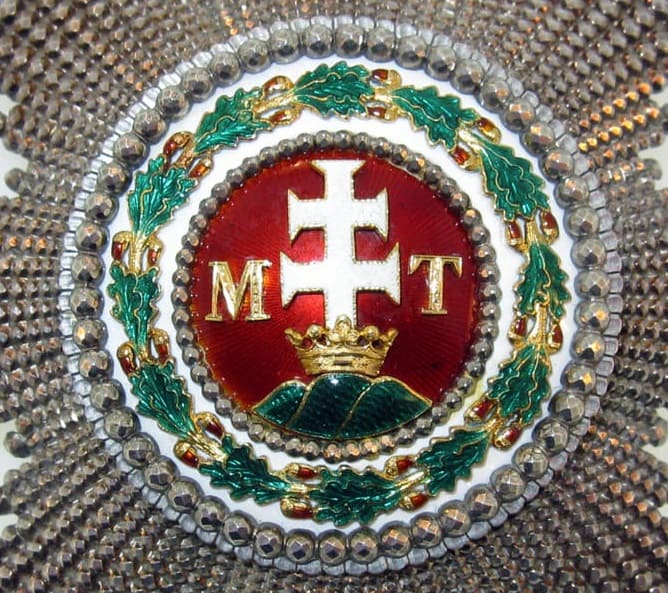 Order of Saint Stephen breast  star made by Rothe, Wien.jpg