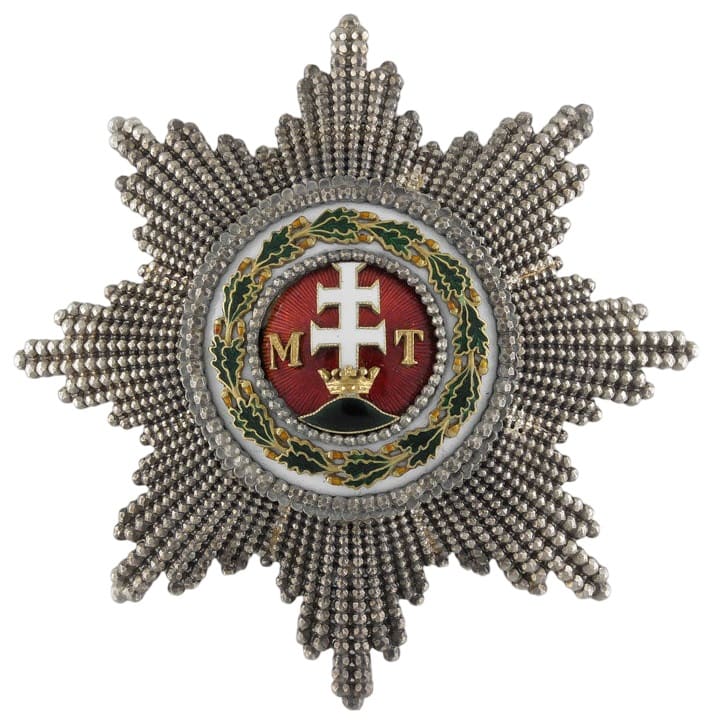 Order of Saint Stephen breast star of Hungary made by Rothe.jpg