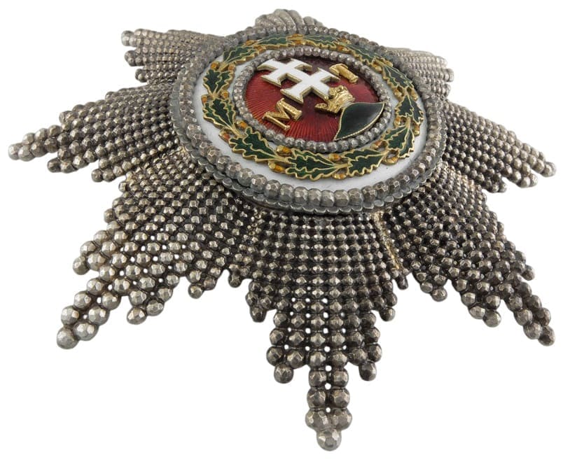 Order of  Saint Stephen breast star of Hungary made by Rothe.jpg