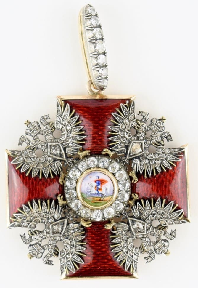 Order of St. Alexander Nevsky with diamonds made by Dmitry Osipov ДО workshop.jpg