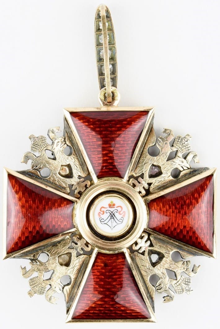 Order of  St. Alexander Nevsky with diamonds made by Dmitry Osipov ДО workshop.jpg