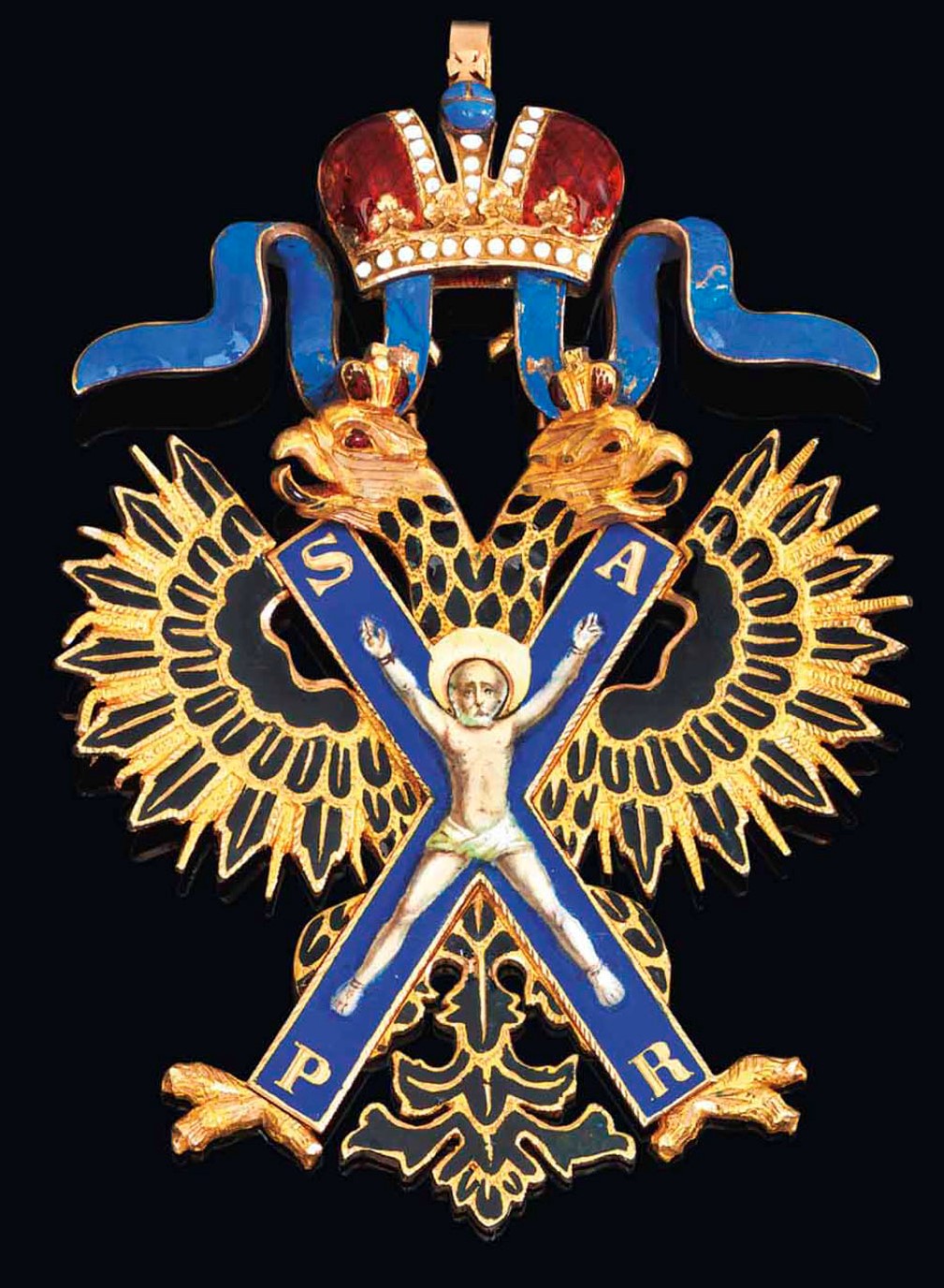 Order of St. Andrew (and other awards) of Prince Roman Petrovich of Russia.jpg