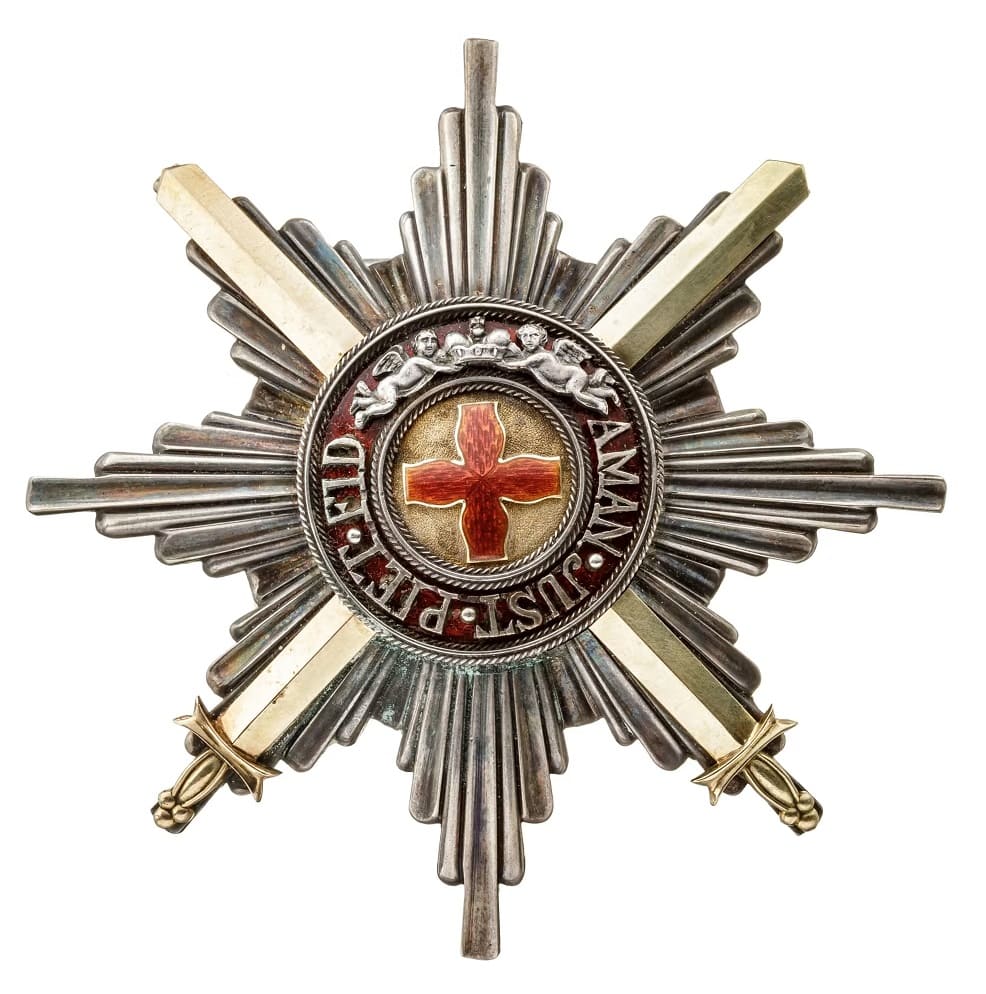 Order of St. Anna with swords breast star made by PS ПС workshop.jpg