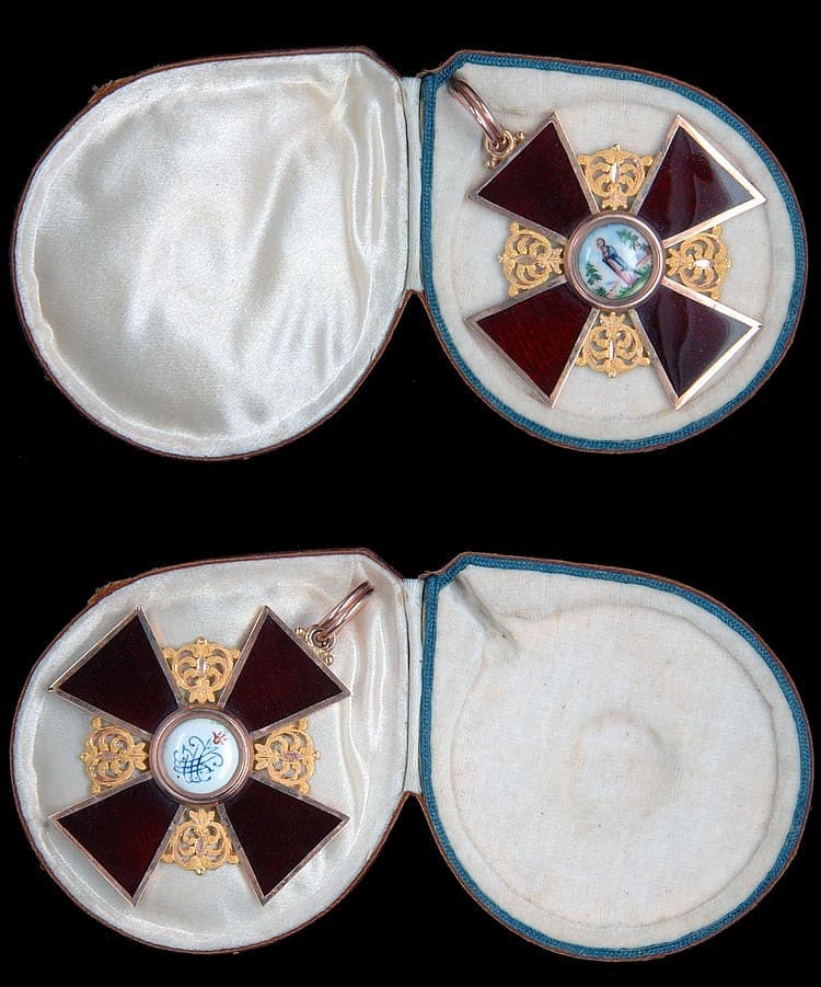 Order of St. Anne an early black enamel Badge.jpg Order of St. Anne an early black enamel Badge.jpg