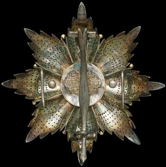 Order of St. Charles, breast  Star by Halley, Paris.jpg