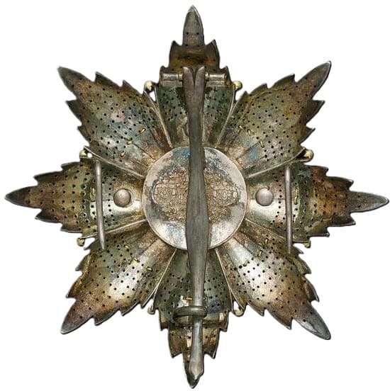 Order of St. Charles, breast  Star by Halley, Paris.jpg